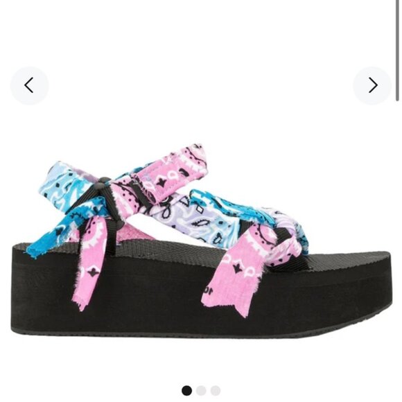 Arizona Love Trekky Platform Bandana Sandals, size 8 - Picture 1 of 7